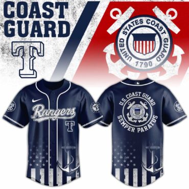 Texas Rangers MLB x USA Coast Guard Baseball Jersey