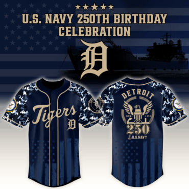 Detroit Tigers x MLB Honoring 250 Years of the U.S. Navy – MLB Baseball Jersey