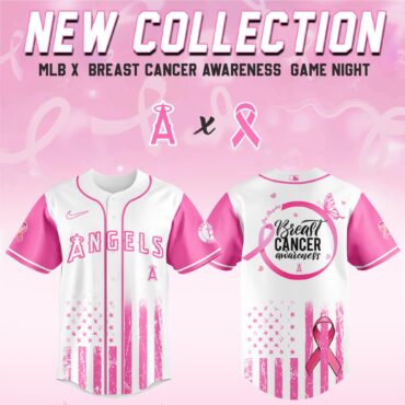 Los Angeles Angels MLB x Breast Cancer Awareness Month Hope in Pink Baseball Jersey