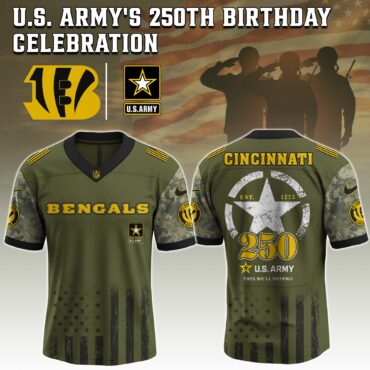 Cincinnati Bengals NFL x 250 USA Army Jersey