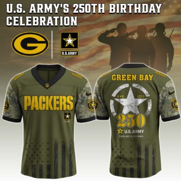 Green Bay Packers NFL x 250 USA Army Jersey