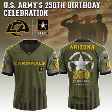 Arizona Cardinals NFL x 250 USA Army Jersey