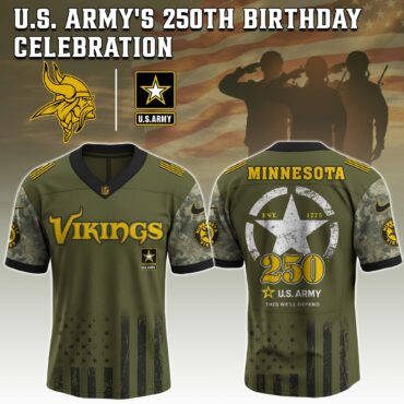Minnesota Vikings NFL x 250 USA Army Jersey