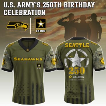 Seattle Seahawks NFL x 250 USA Army Jersey