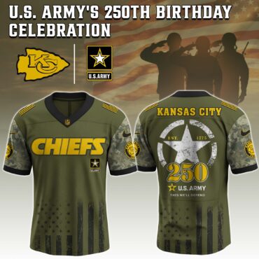 Kansas City Chiefs NFL x 250 USA Army Jersey