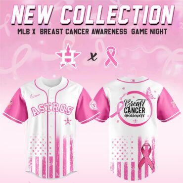 Houston Astros MLB x Breast Cancer Awareness Month Hope in Pink Baseball Jersey