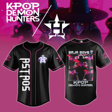 Houston Astros MLB x KPop Demon Hunters Saja Boys Baseball Jersey
