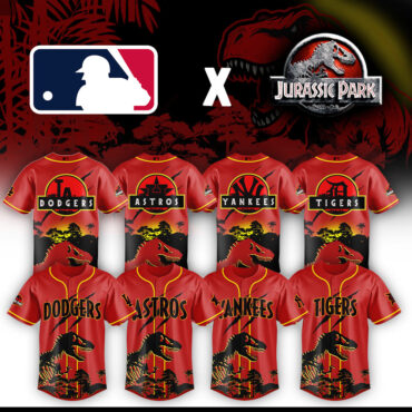 All Team MLB x Jurassic World Prehistoric Fury Baseball Jersey