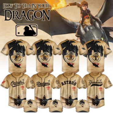 All Team MLB x How to Train Your Dragon Toothless Baseball Jersey