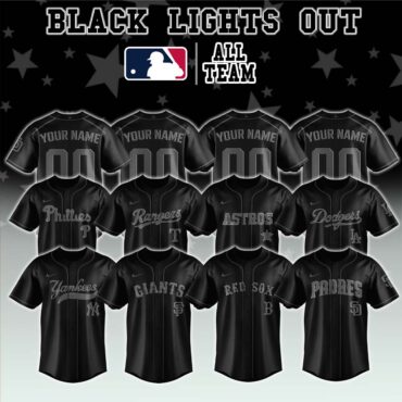 All Team MLB x Black Lights Out Baseball Jersey