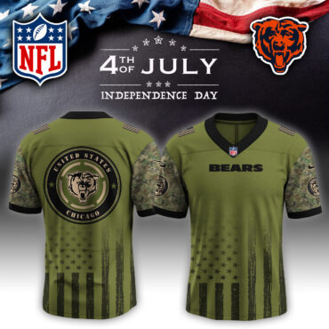 Chicago Bears NFL x 4th of July USA Army Jersey