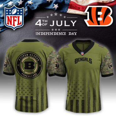 Cincinnati Bengals NFL x 4th of July USA Army Jersey