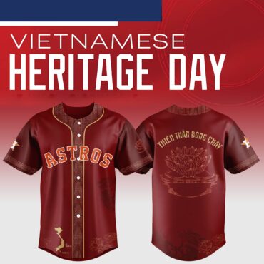 Houston Astros MLB x Vietnamese Heritage Night Baseball Jersey