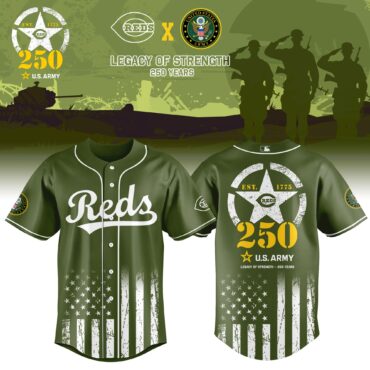 Cincinnati Reds MLB x USA Legacy of Strength Baseball Jersey