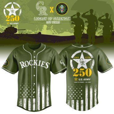 Colorado Rockies MLB x USA Legacy of Strength Baseball Jersey