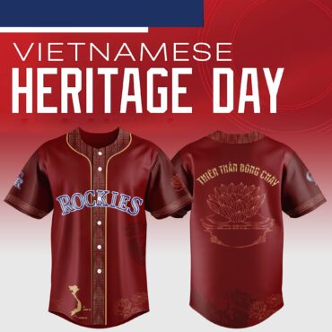 Colorado Rockies MLB x Vietnamese Heritage Night Baseball Jersey