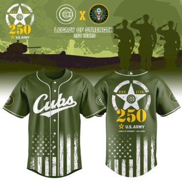 Chicago Cubs MLB x USA Legacy of Strength Baseball Jersey