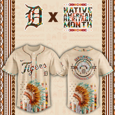 Detroit Tigers Native American Heritage Month Baseball Jersey