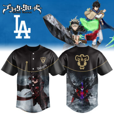 Los Angeles Dodgers MLB x Black Clover Demon Asta Baseball Jersey