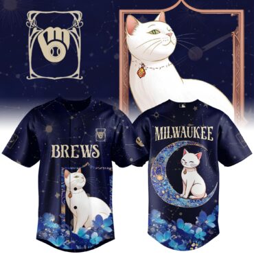 Milwaukee Brewers MLB x Cat Tarot Baseball Jersey