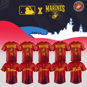 All Team MLB x Marine 250th Birthday Baseball Jersey Limited Edition 2025