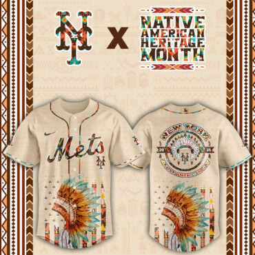 New York Mets Native American Heritage Month Baseball Jersey