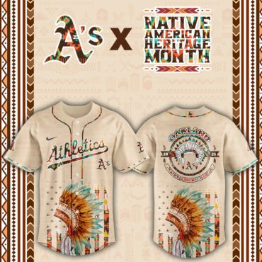 Oakland Athletics Native American Heritage Month Baseball Jersey
