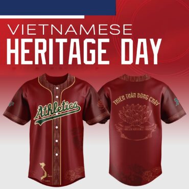 Oakland Athletics MLB x Vietnamese Heritage Night Baseball Jersey