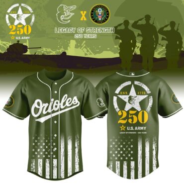 Baltimore Orioles MLB x USA Legacy of Strength Baseball Jersey