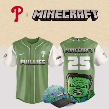 Philadelphia Phillies MLB x Minecraft Movie Baseball Jersey