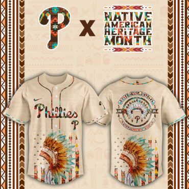 Philadelphia Phillies Native American Heritage Month Baseball Jersey