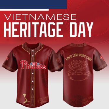 Philadelphia Phillies MLB x Vietnamese Heritage Night Baseball Jersey