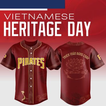 Pittsburgh Pirates MLB x Vietnamese Heritage Night Baseball Jersey
