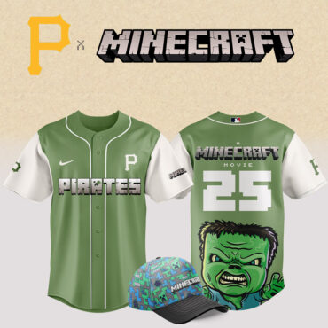 Pittsburgh Pirates MLB x Minecraft Movie Baseball Jersey