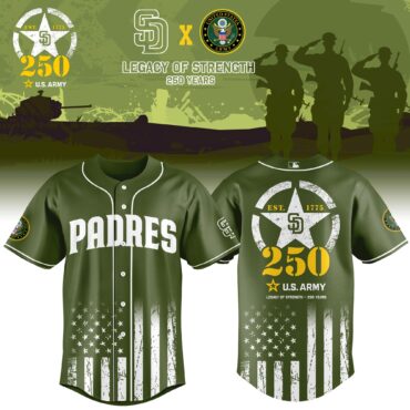 San Diego Padres MLB x USA Legacy of Strength Baseball Jersey