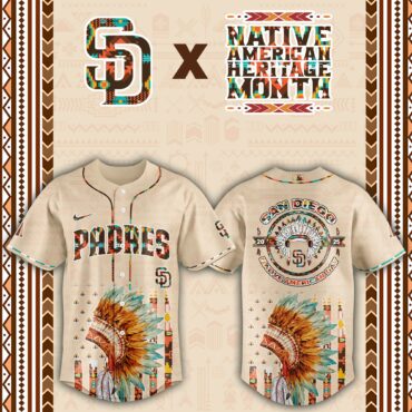 San Diego Padres Native American Heritage Month Baseball Jersey