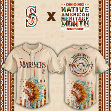 Seattle Mariners Native American Heritage Month Baseball Jersey