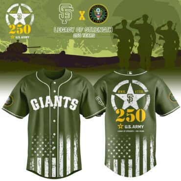 San Francisco Giants MLB x USA Legacy of Strength Baseball Jersey