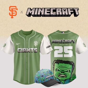 San Francisco Giants MLB x Minecraft Movie Baseball Jersey