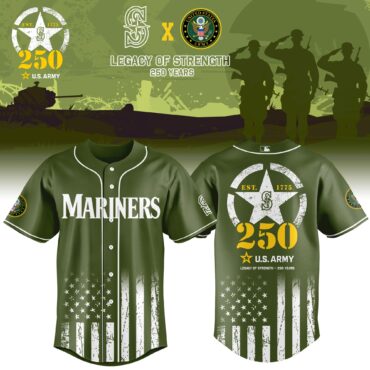 Seattle Mariners MLB x USA Legacy of Strength Baseball Jersey