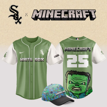 Chicago White Sox MLB x Minecraft Movie Baseball Jersey