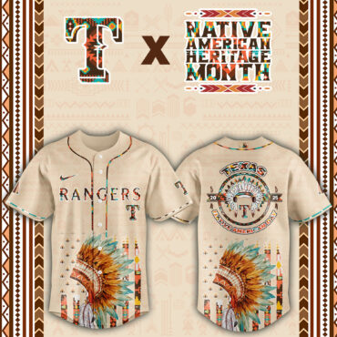 Texas Rangers Native American Heritage Month Baseball Jersey