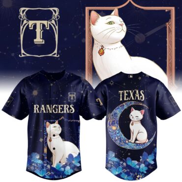 Texas Rangers MLB x Cat Tarot Baseball Jersey