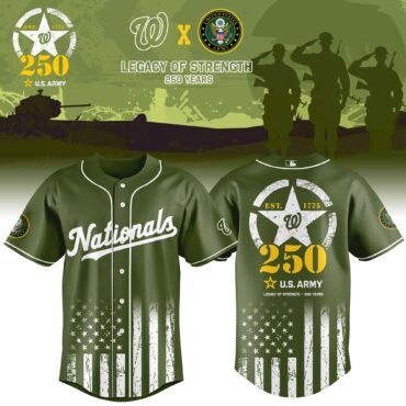 Washington Nationals MLB x USA Legacy of Strength Baseball Jersey