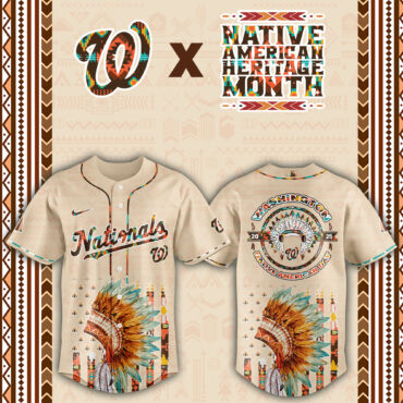 Washington Nationals Native American Heritage Month Baseball Jersey