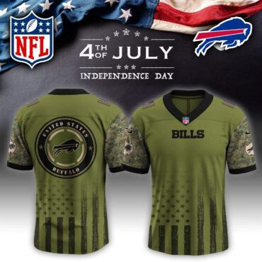 Buffalo Bills NFL x 4th of July USA Army Jersey
