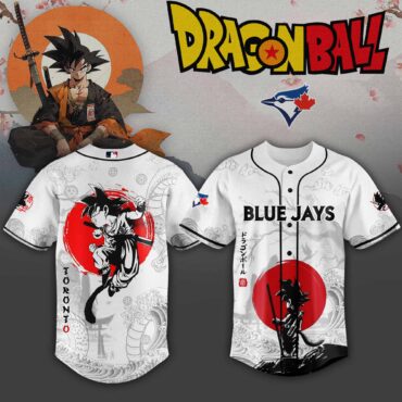 Toronto Blue Jays MLB x Dragon Ball Super Saiyan Baseball Jersey Collection