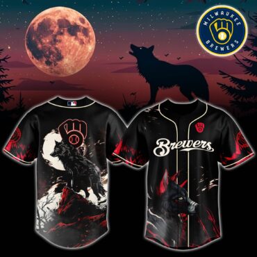 Milwaukee Brewers MLB x Wolf Baseball Jersey