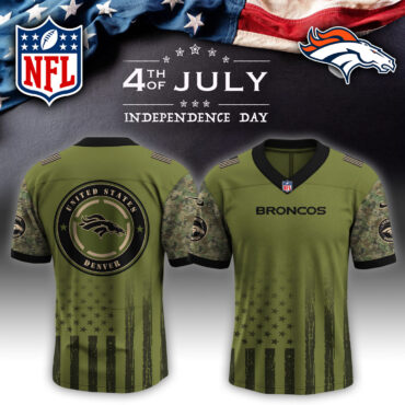 Denver Broncos NFL x 4th of July USA Army Jersey