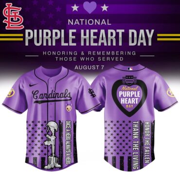 St.Louis Cardinals MLB x USA Purple Heart Day Baseball Jersey